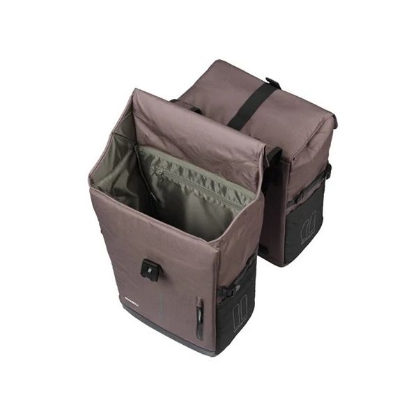 Basil Double Bicycle Bag Move Mik 30 litres 16 x 27 x 38 cm brun