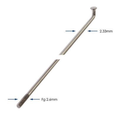 Alpina Spaken 286-13 Raggi Ø2.33 mm FG 2,6 - acier inoxydable (144 pièces)