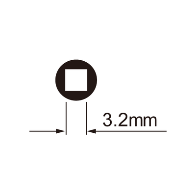 IceToolz Clé à rayons 12B3 pour écrous de 3,2 mm (carrés)