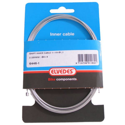 Elvedes Câble intérieur de changement de vitesse 2250mm zingué ø1.1mm N-nipple (sur carte)