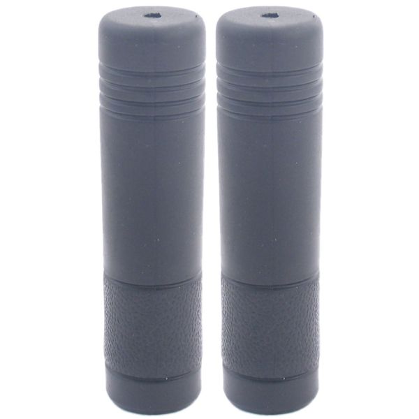 Jeu de guidon Edge Basic 106mm caoutchouc noir