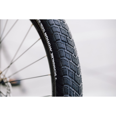 Schwalbe Motion Big Apple Race Guard Addix Green 20x2.15 55-406 67 EPI Réflexion (étiquette)