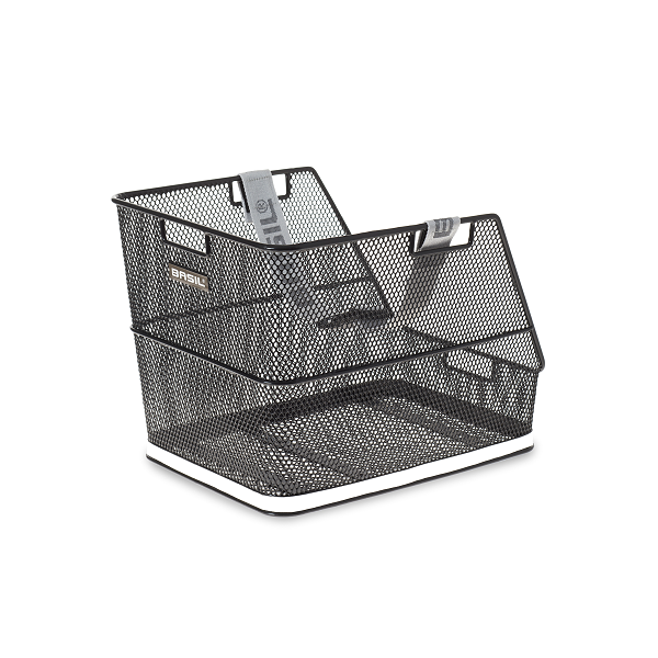 Basil Class - sac d'école panier à vélo - arrière - noir