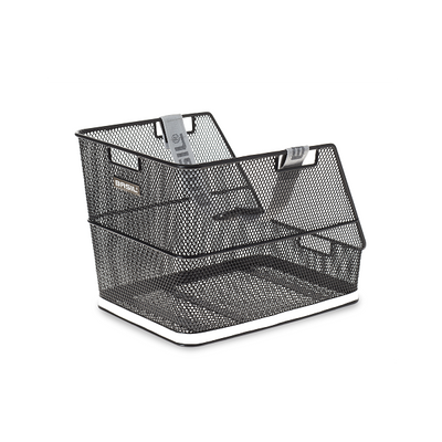 Basil Class - sac d'école panier à vélo - arrière - noir