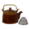 Théière Clayre eef avec filtre céramique marron jaune ø14x12cm 750ml