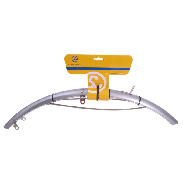Garde-boue avant 28 plastique 50 mm - argent transparent