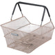 Panier de vélo de basilic Cento Mik 39 x 24 x 13 cm Nude Metallique