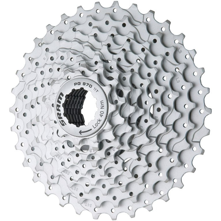GSU PG-970 Cassette 9 vitesses 11-34 dents argent 00.0000.200.394