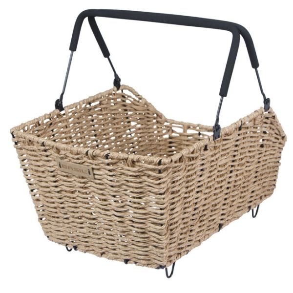 Panier de vélo de basilic Cento Rattan Look multi-systèmes 40 x 25 x 12 cm - Merdoiselle
