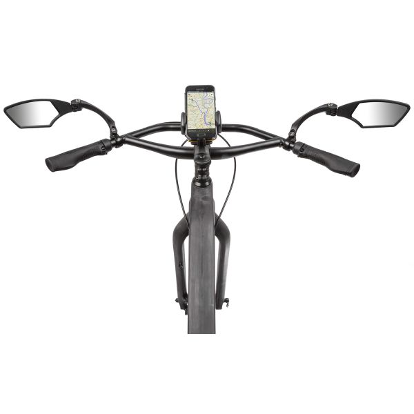 M-Wave Miroir vélo 110 x 55 mm droit noir