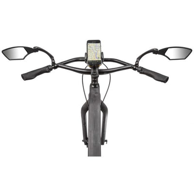M-Wave Miroir vélo 110 x 55 mm droit noir