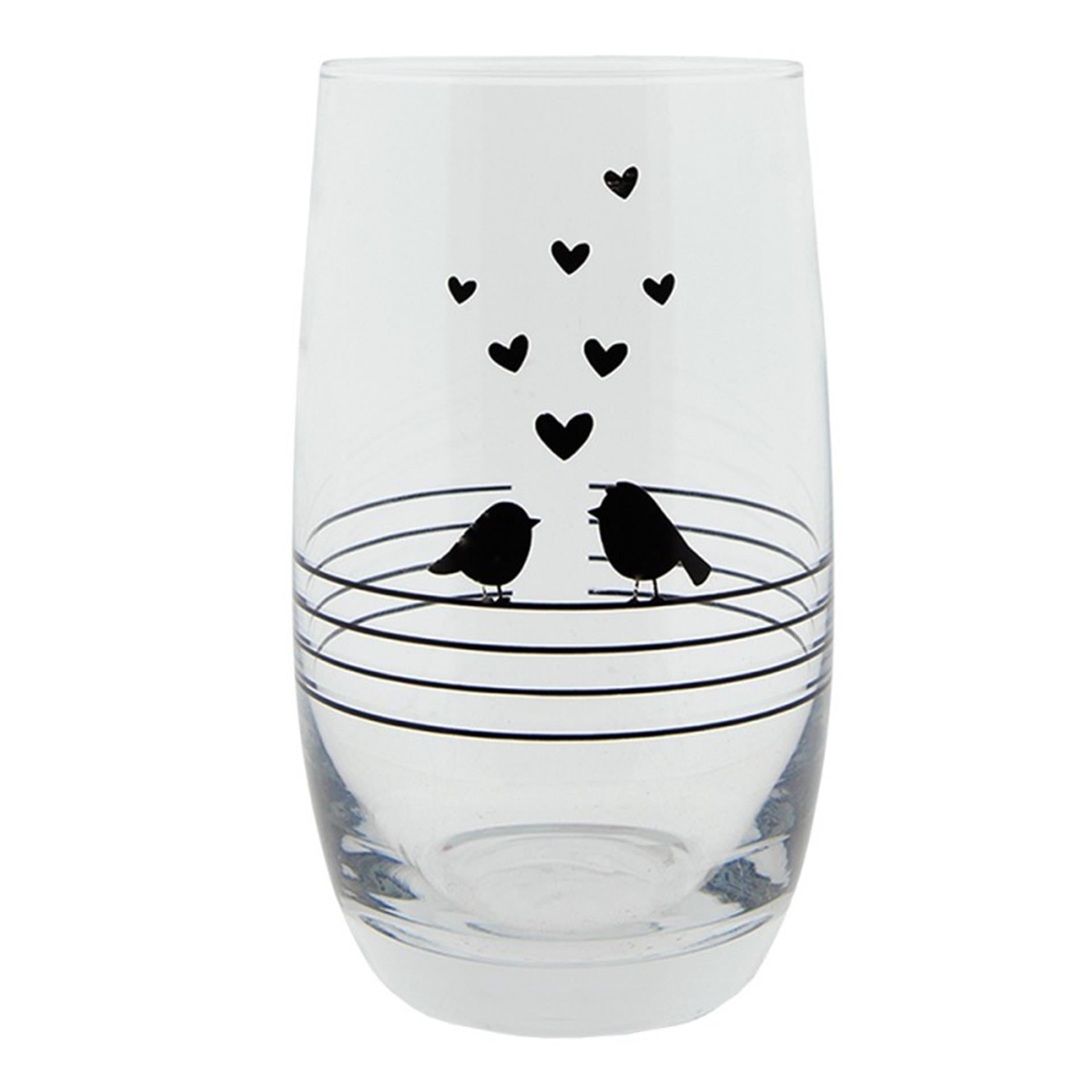 Clayre eef verre à boire oiseaux 320ml