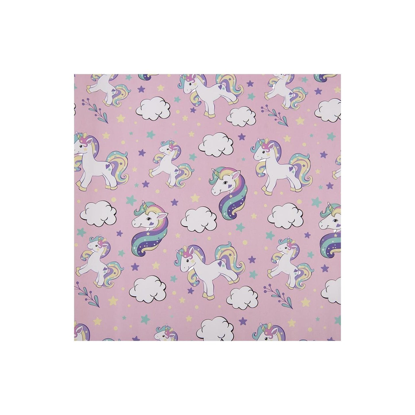 Clayre eef papier cadeau 50x75 cm 3 rouleaux licorne