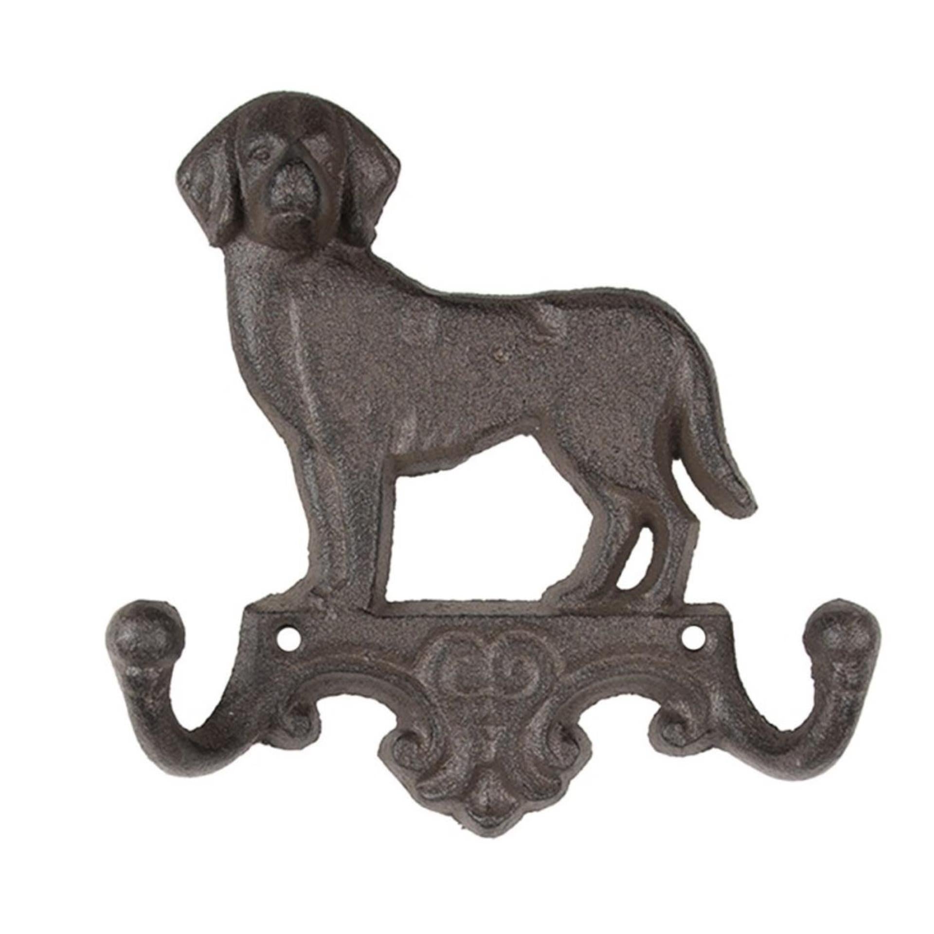 Clayre eef portemanteau mural chien 16x4x16cm