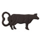 Clayre eef décapsuleur vache métal brun rouille 15x1x7cm