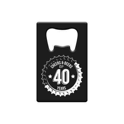 Ouvre-bouteille Paperdreams en métal - 40 ans