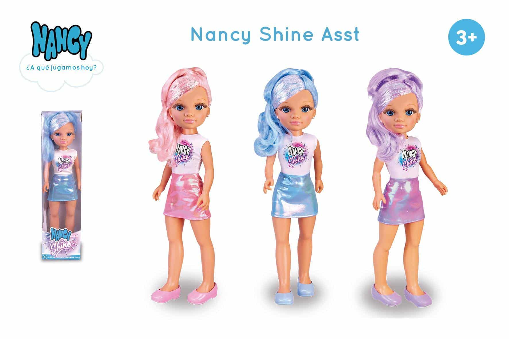 Nancy pop avec look métallique en 3 couleurs