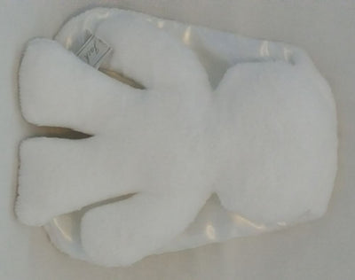Lapin câlin blanc avec des oreilles blanches. 26 cm