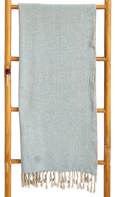 House of nature plaid mansay coton recyclé 150x125cm