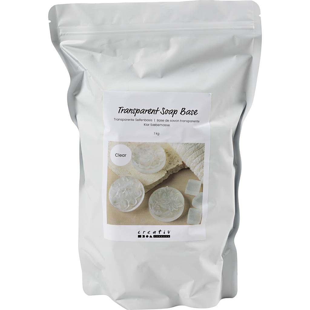 Base de savon transparente Creativ company, granulés, 1000 gr 1 boîte