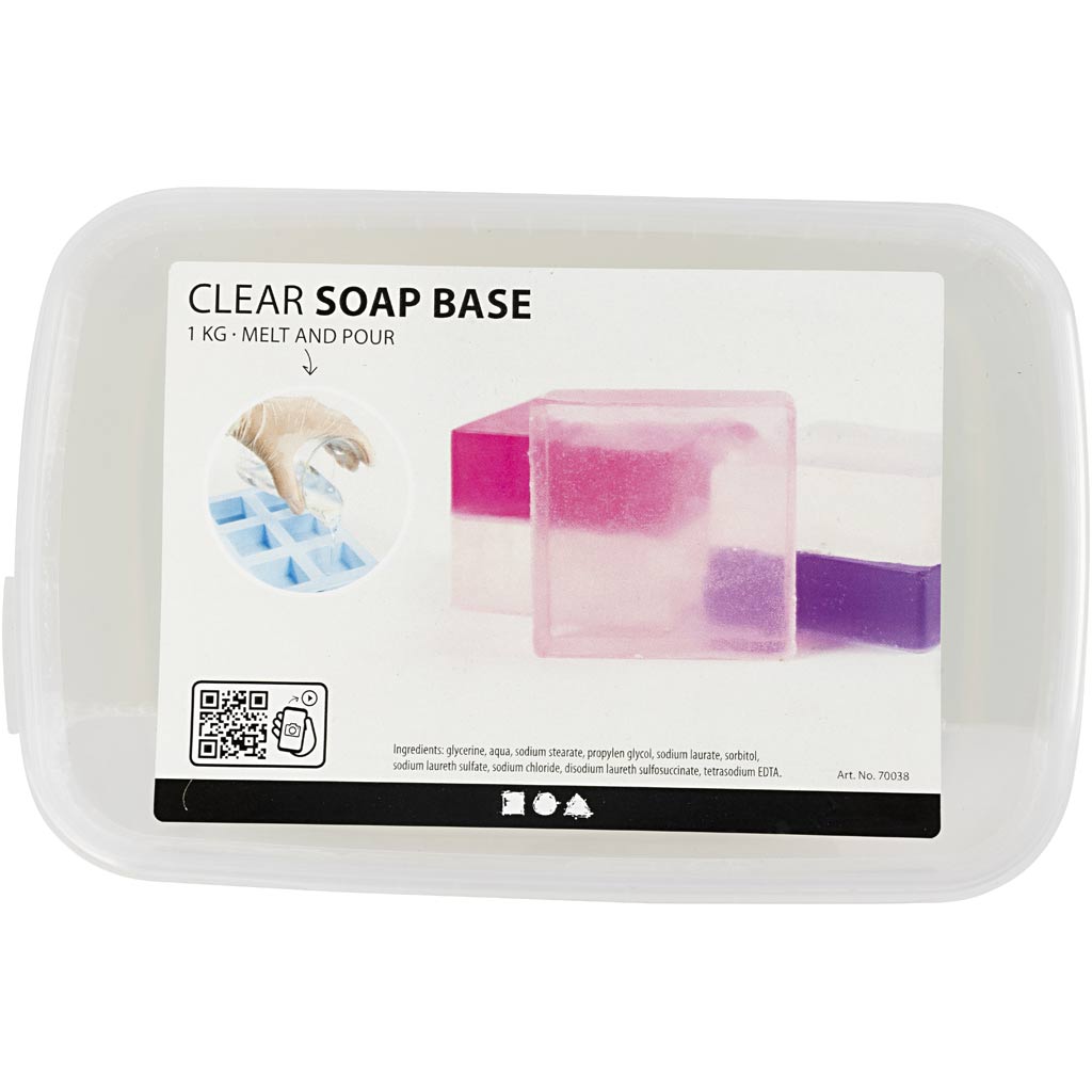 Creativ Company Soap Basic Clear, 1kg