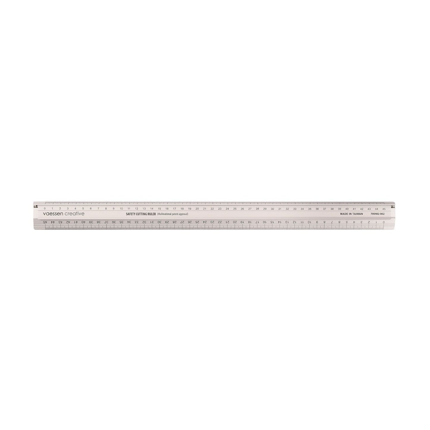 Vaessen creative • règle de sécurité en aluminium 45cm