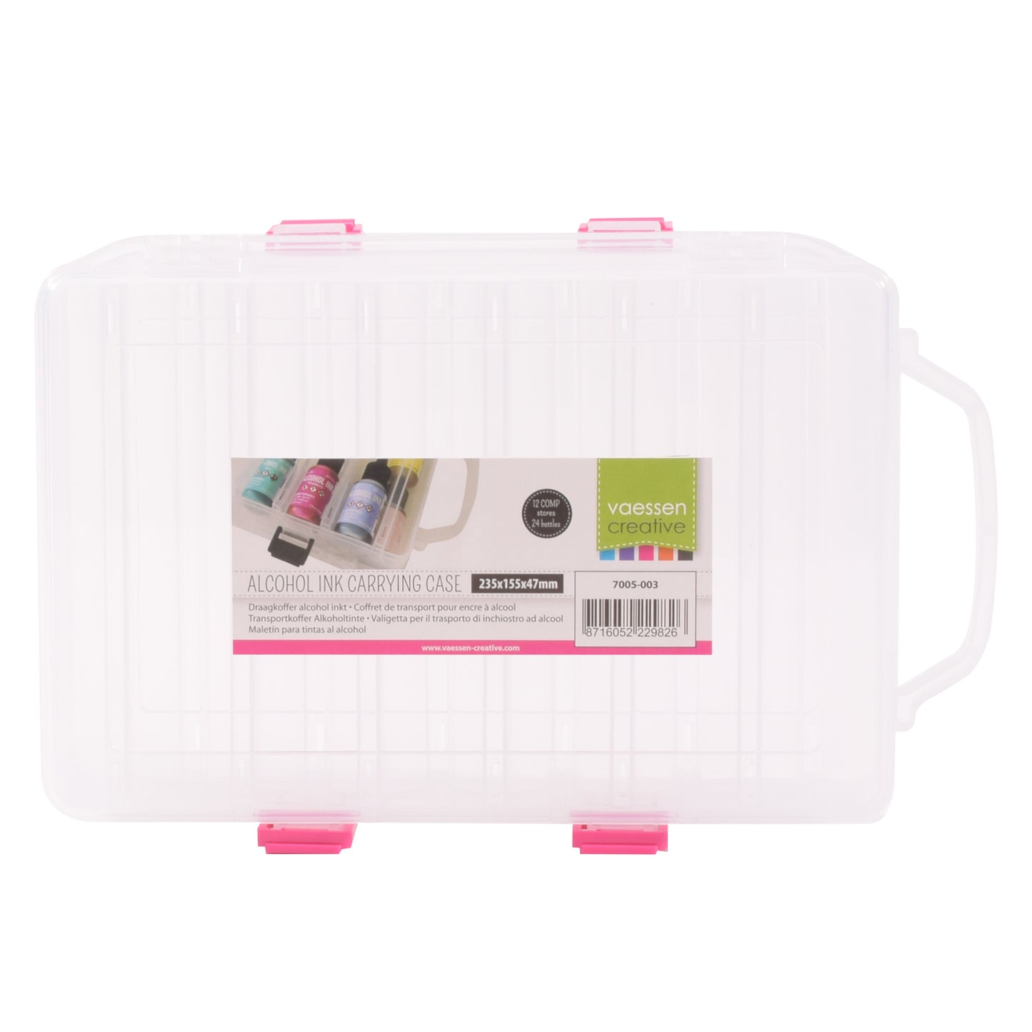 Vaessen creative • boîte de rangement pour encres à alcool 23,5x15,5x4,7cm
