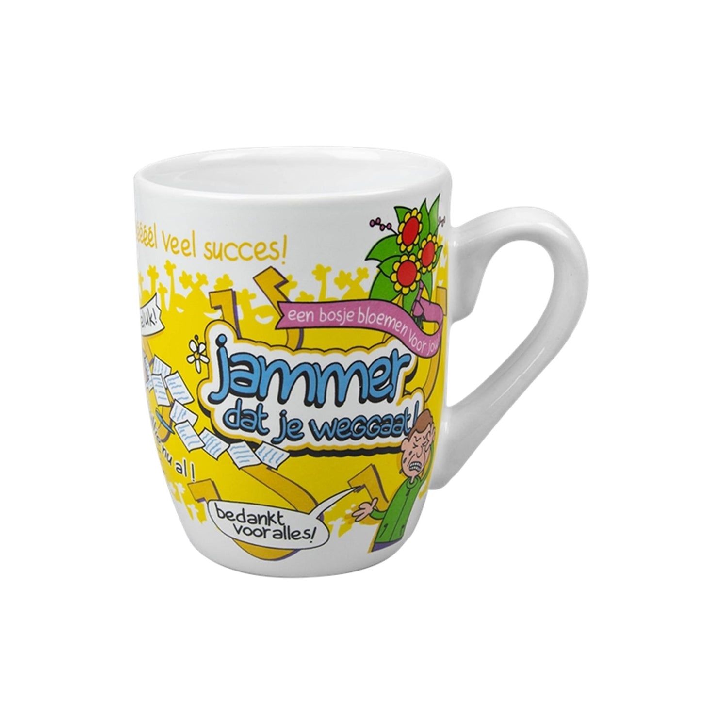 Mug dessin animé Paperdreams - désolé de vous voir partir