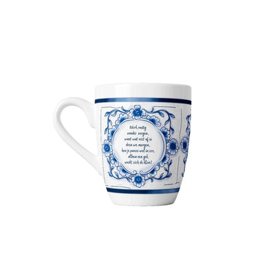Paperdreams mug delft bleu travailler tranquillement