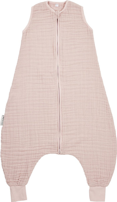 Meyco baby uni baby summer sleep salopette pull - hydrophile prélavé - rose tendre - 104 cm - 0,5 tog