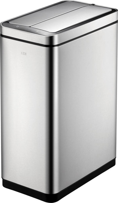 Eko - poubelle à capteur fantôme de luxe 45 litres - polypropylène en acier inoxydable - acier inoxydable mat - poubelle