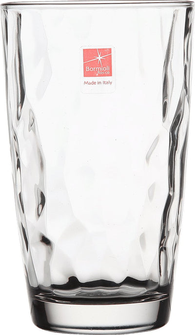 Bormioli rocco verre à eau verre à jus 470 ml - diamant dof - verre à boire - verre à jus d'eau