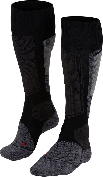 Falke sk1 chaussettes de ski chaudes et épaisses en laine fonctionnelle femme noir - taille 35-36