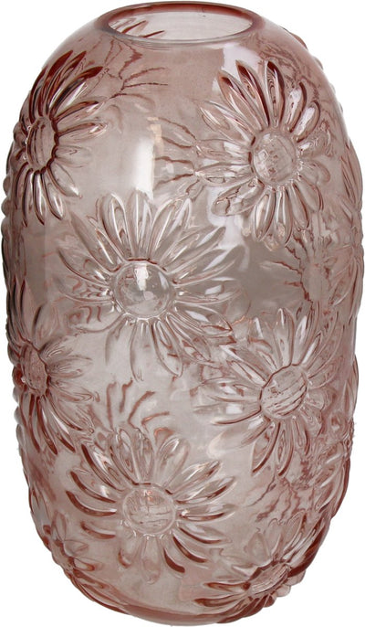 Vase collection HD verre orange 19x19x33,5cm