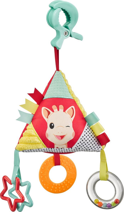 Pyramide d'activités Sophie la girafe - parc mobile - jouets bébé - 6 activités - dès 0 mois - 32,5x17x17 cm - multicolore