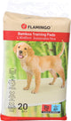 Coussinets pour chiots Flamingo - tapis de dressage bambou padu beige l - 90x60 cm - 20 pièces - tapis de dressage de toilette en bambou pour chiots chiens - super absorbant séchage rapide
