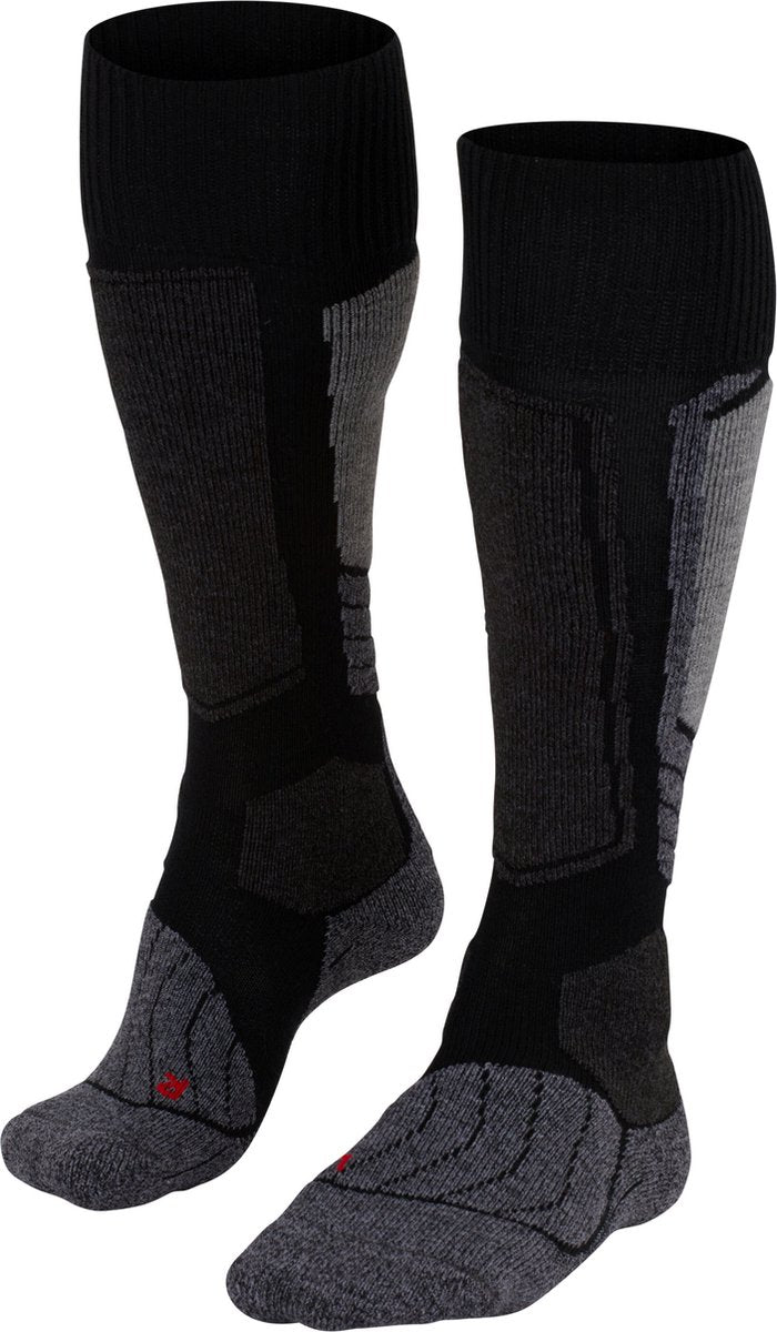 Falke sk1 chaussettes de ski chaudes et épaisses en laine fonctionnelle femme noir - taille 41-42