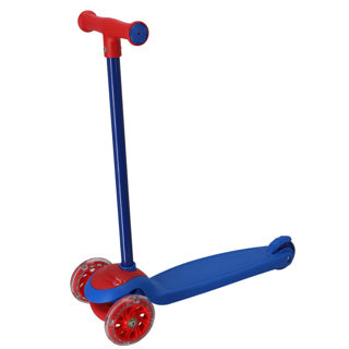 Tricycle scooter pas à pas Alert bleu rouge