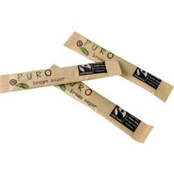Bâtonnets de sucre puro équitable marron 3gr