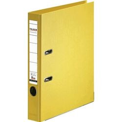 Falken classeur a4 50 mm jaune 2 anneaux chromocolor pp (polypropylène)