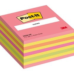 Cubes de couleur post-it 2028-np 76 x 76 mm néon assortis 450 feuilles