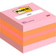 Bloc notes autocollantes post-it cube 225 feuilles