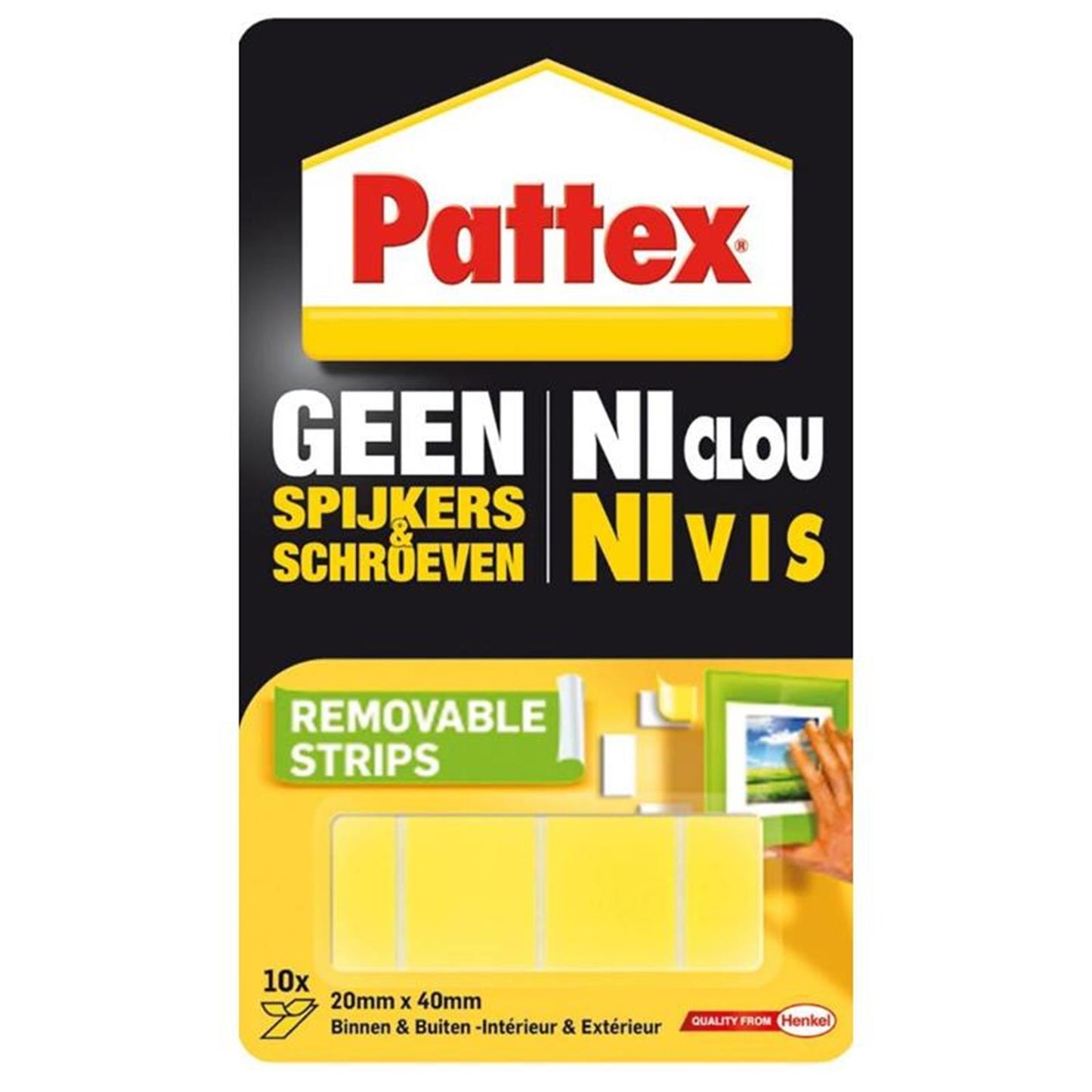 Bandes de montage amovibles Pattex 2x4cm