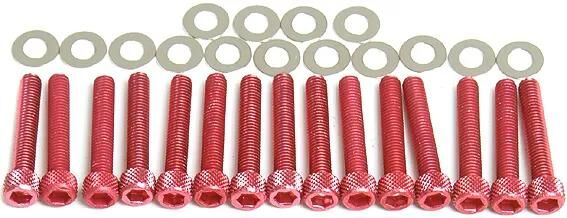 TNT Vis Set Engine Cover Piaggio 50 Red