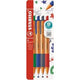Stylo à bille Abi pointball 60304 stlo 0,5mm bleu, noir, rouge, vert 4 pièces
