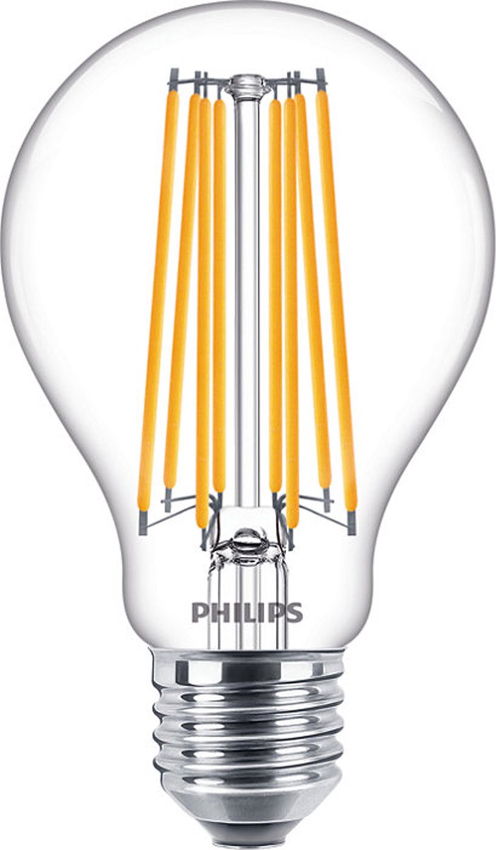 Philips LED Philips Corepro Lampe LED E27 poire claire 17W 2452lm - 827 blanc très chaud | remplace 150w