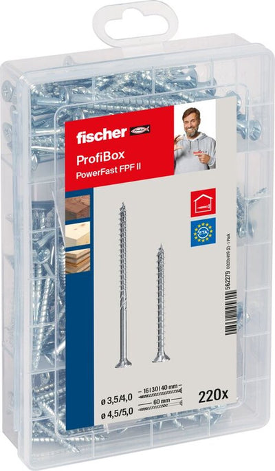 Fischer 562279 boulon à vis 220 pièce(s) kit de vis