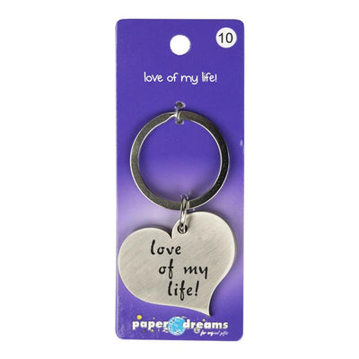 Porte-clés coeur Paperdreams - l'amour de ma vie