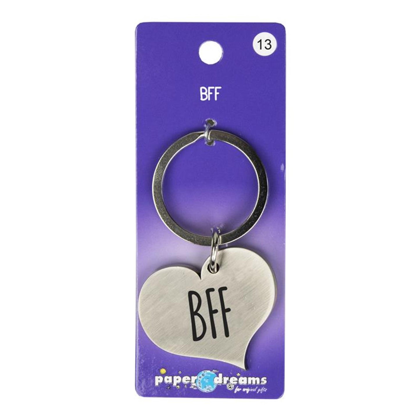 Porte-clés coeur Paperdreams - bff