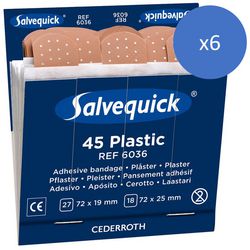 Recharge de pansement en plastique Salvequick cederroth 45 pièces